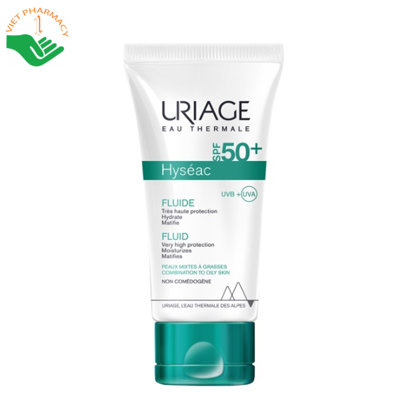 Kem chống nắng dành cho da dầu, da hỗn hợp Uriage Eau Thermale Hyseac Fluide SPF 50+